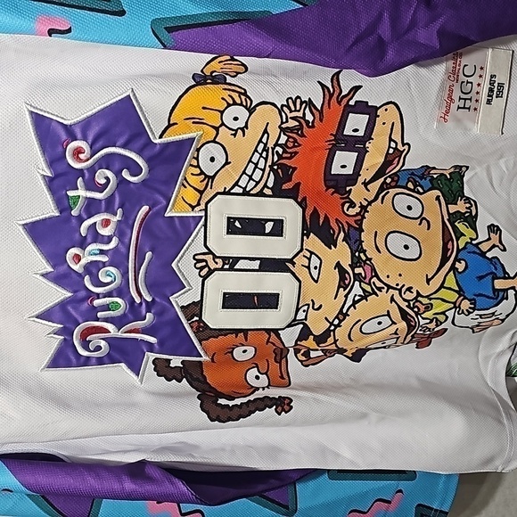 Rugrats Reptar Hockey Jersey Size Large NWT - Picture 4 of 9